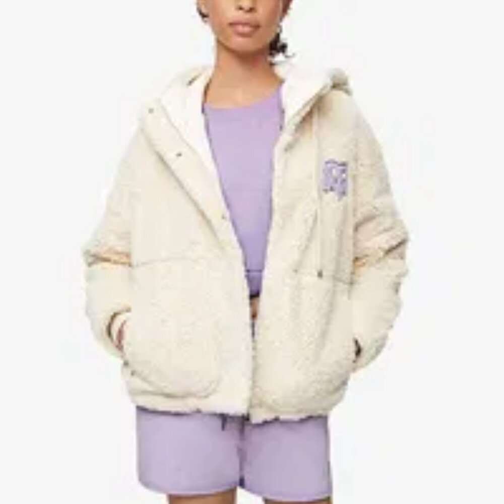 Varley x Maje - Bayavar Hooded Faux-Fur Jacket